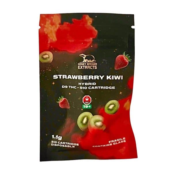 HONEY BADGER VAPE CART – STRAWBERRY KIWI