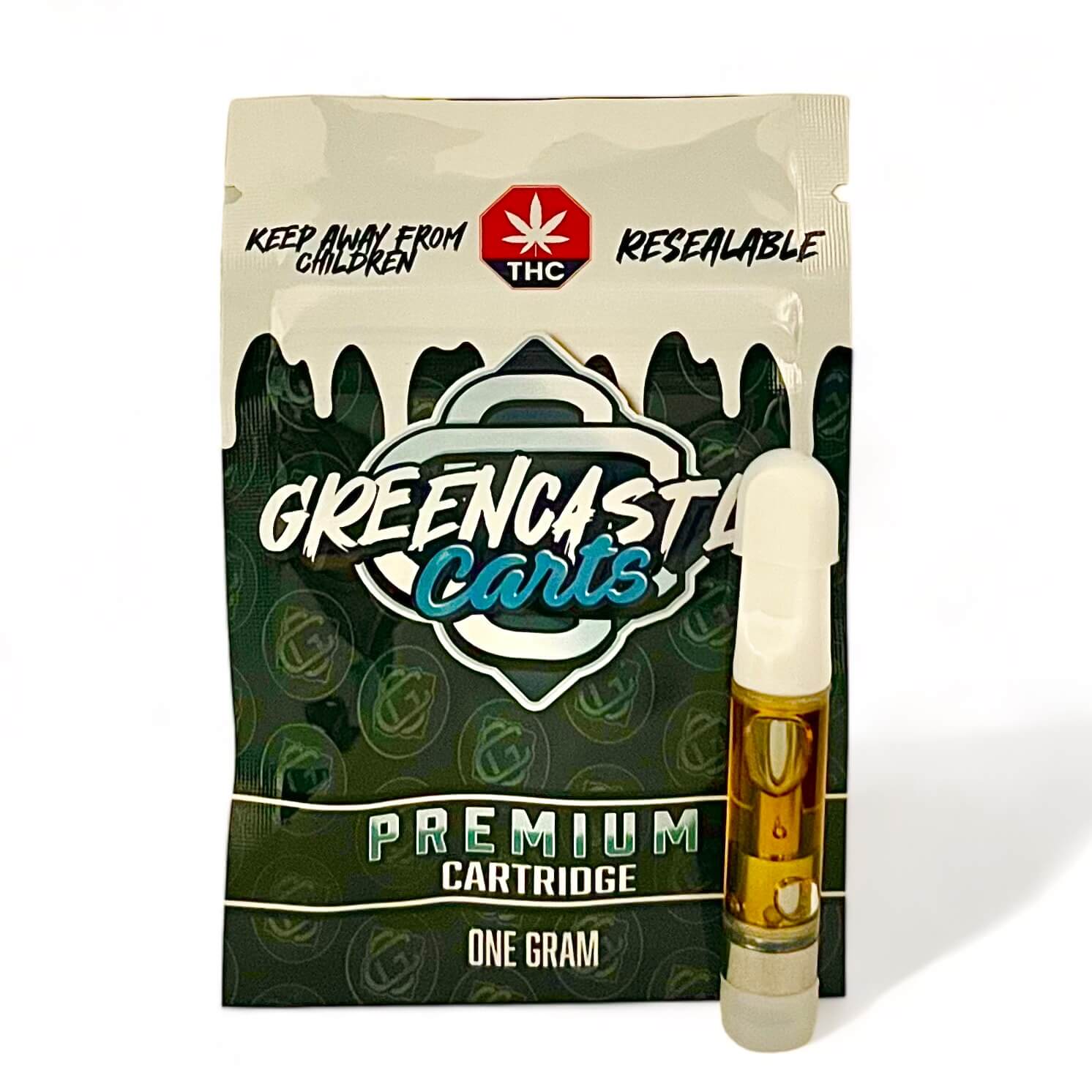 GREEN CASTLE DISTILLATE VAPE CART – STRAWBERRY