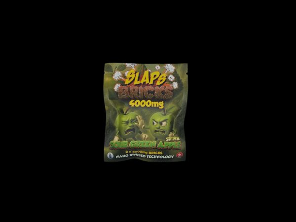 SLAPS BRICKS - SOUR GREEN APPLE 4000MG