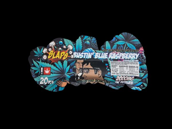 SLAPS – BUSSIN BLUE RASPBERRY (2000-MG-THC)