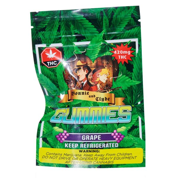 BONNIE & CLYDE GUMMIES – (420-MG-THC) GRAPE