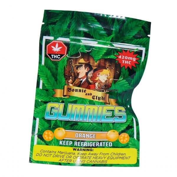 BONNIE & CLYDE GUMMIES – (420-MG-THC) ORANGE