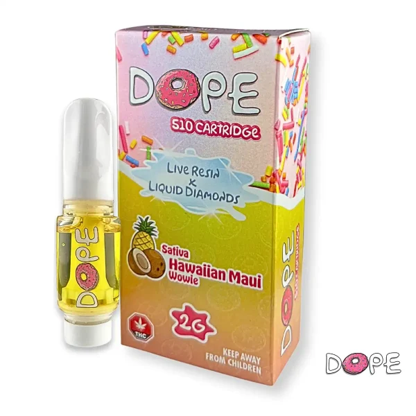 DOPE LIVE RESIN X LIQUID DIAMONDS VAPE CART – HAWAIIAN MAUI WOWIE (2 GRAM)