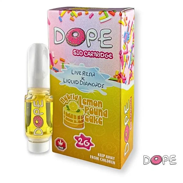 DOPE LIVE RESIN X LIQUID DIAMONDS VAPE CART – LEMON POUND CAKE (2 GRAM)
