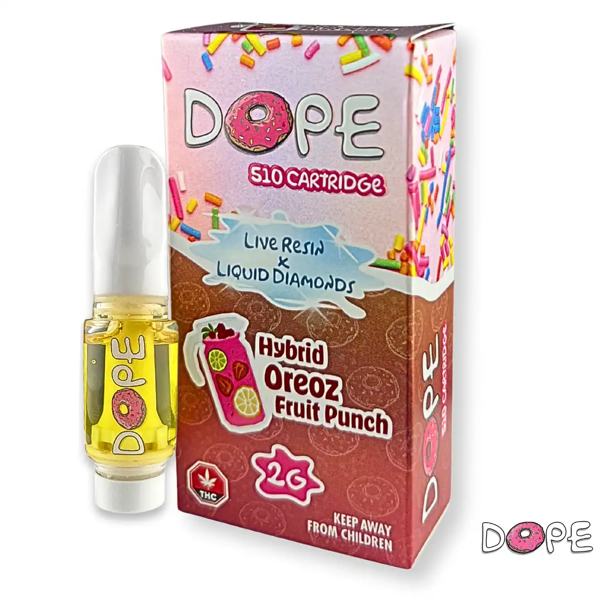 DOPE LIVE RESIN X LIQUID DIAMONDS VAPE CART – OREOHZ FRUIT PUNCH (2 GRAM)
