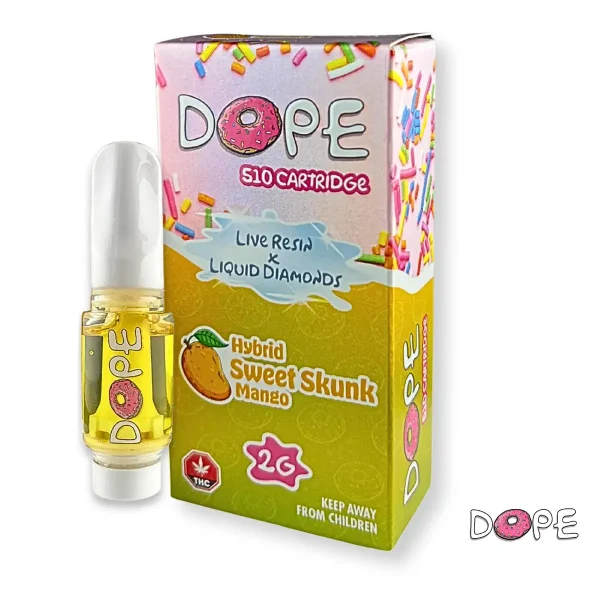 DOPE LIVE RESIN X LIQUID DIAMONDS VAPE CART – SWEET SKUNK MANGO (2 GRAM)