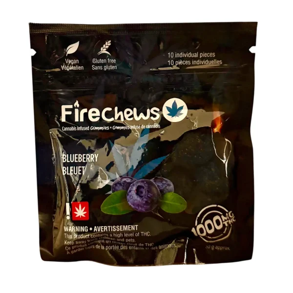 FIRE CHEWS – (1000-MG-THC) BLUEBERRY