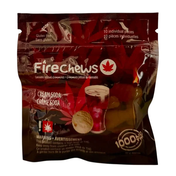 FIRE CHEWS – (1000-MG-THC) CREAM SODA