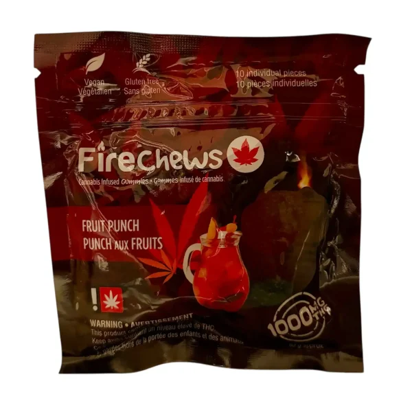 FIRE CHEWS – (1000-MG-THC) FRUIT PUNCH