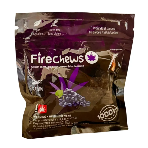 FIRE CHEWS – (1000-MG-THC) GRAPE
