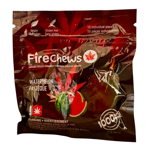 FIRE CHEWS – (1000-MG-THC) WATERMELON