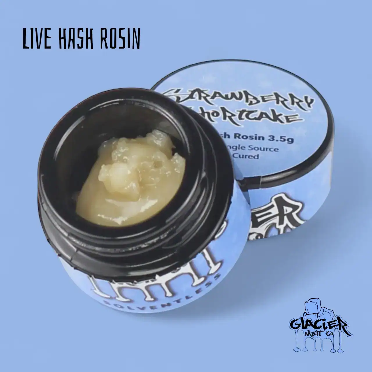 GLACIER MELT CO LIVE HASH ROSIN – PINK ROZAY (2 GRAM JAR)