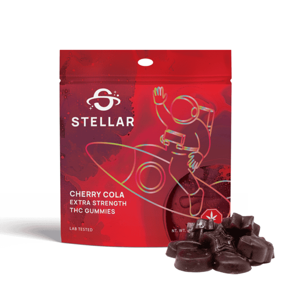 STLR_Cherry_Cola_NEW_Bag1 STELLAR GUMMIES – (2000-MG-THC) CHERRY COLA